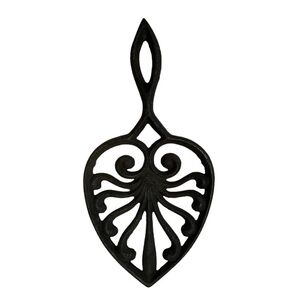 Vintage Decorative Cast Iron Footed Trivet